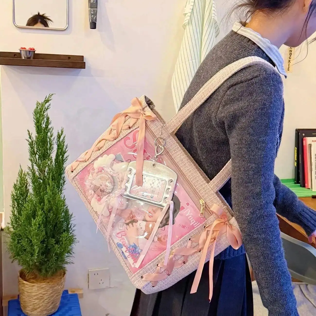 J Pink Woolen cloth