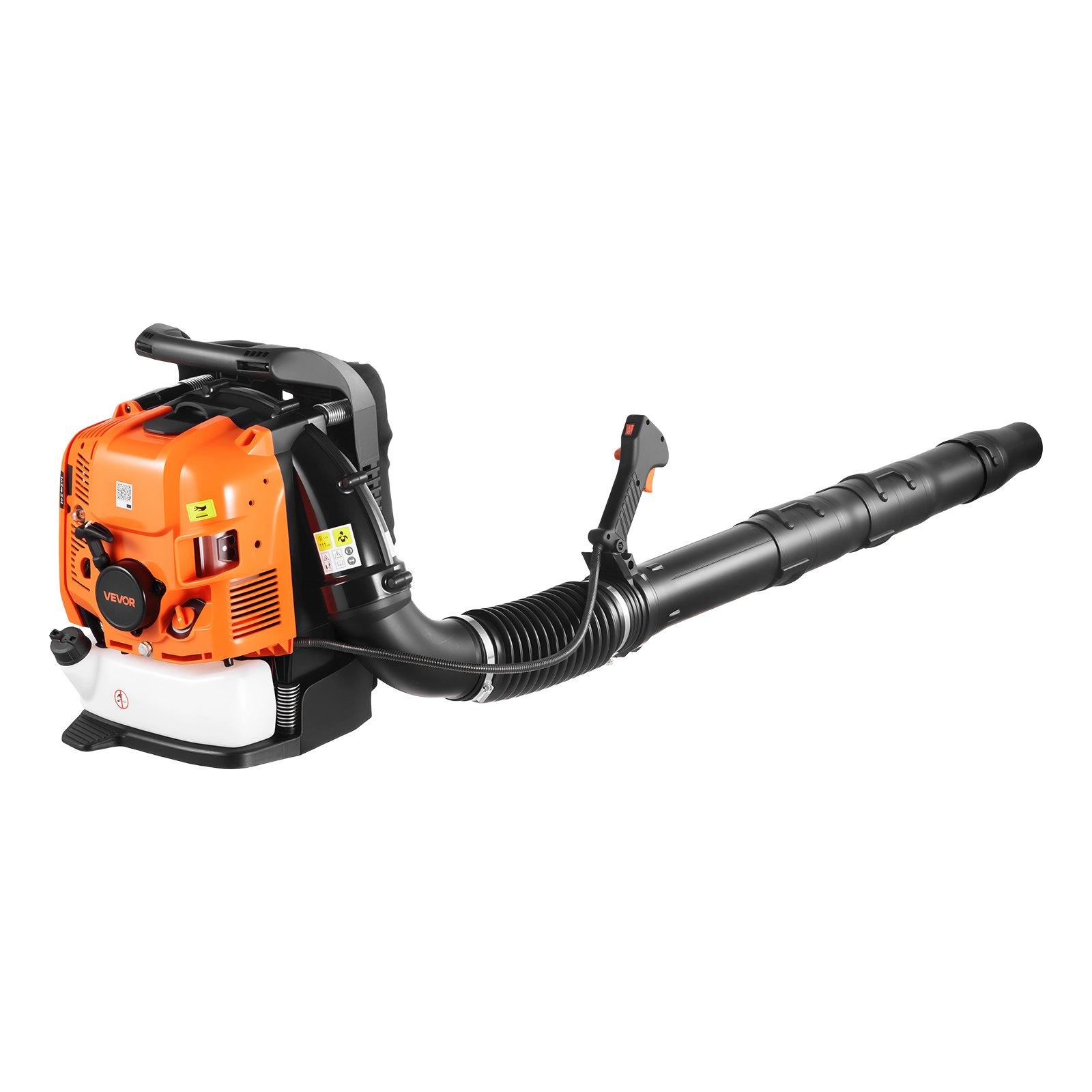 VEVOR Backpack Leaf Blower, 75.6CC 4-Stroke Engine Gas Powered Leaf Blower with 1.8L Fuel Tank, 615 CFM Air Volume, 179 MPH Air Speed, Ideal for Lawn Care, Leaves Cleaning, Yard Debris & Snow Removal VEVOR Backpack Leaf Blower, 75.6CC 4-Stroke Engine Gas Powered Leaf Blower with 1.8L Fuel Tank, 615 CFM Air Volume, 179 MPH Air Speed, Ideal for Lawn Care, Leaves Cleaning, Yard Debris & Snow Removal