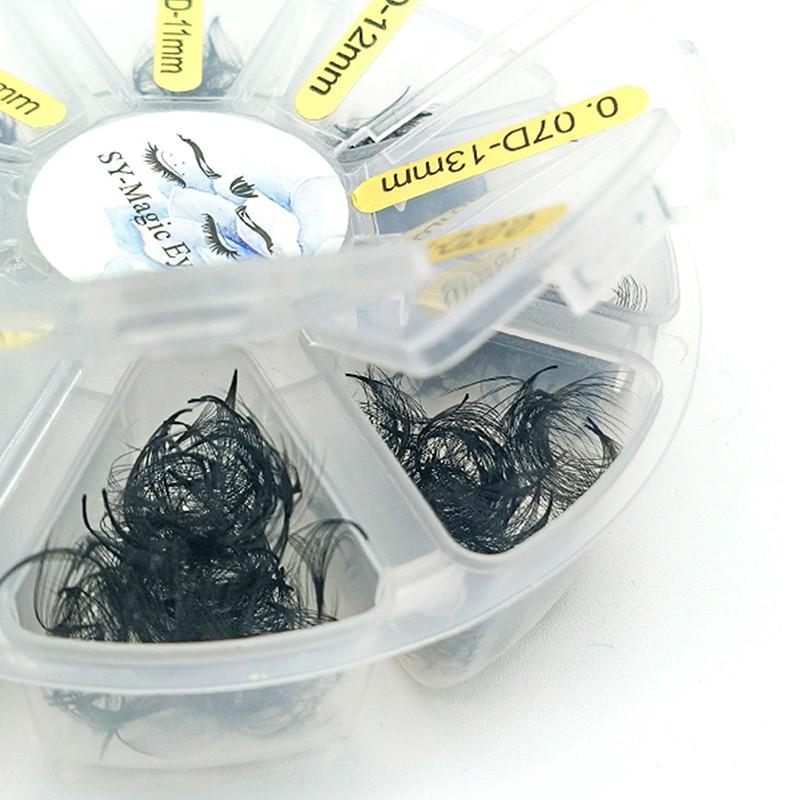 1000 Fans Premade Fans Eyelash Extensions,4D-5D-6D-7D, 0.07mm Thickness, Natural & Volume,8-15mm / Mixed Length, C / D Curl, Loose Fans, Easy to carry, Travel, Daily Commute, Evening Party