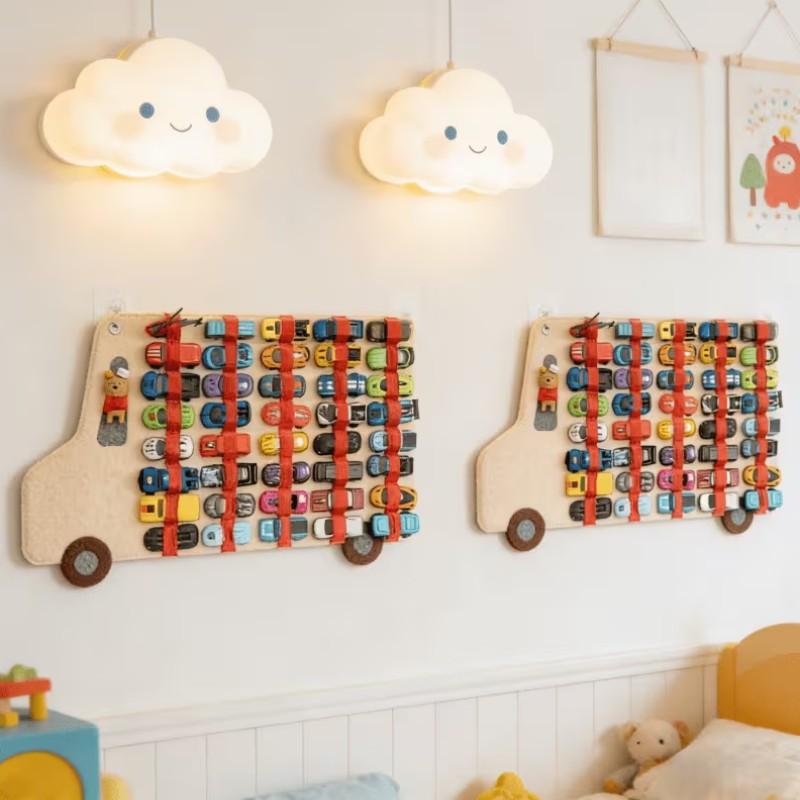 Storage Bag for 1:64 Scale Cars, Small Car Organizer, Toy Car Display Wall Rack, Fashionable Home Decor, Bedroom and Car Interior Accessory