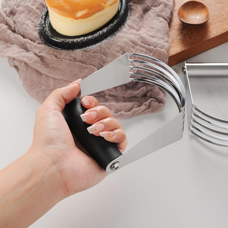 Stainless Steel Manual Flour Grinder, Dough Blender, Baking Tool, Handheld Mixer, Food Processor, Kitchen Utensil