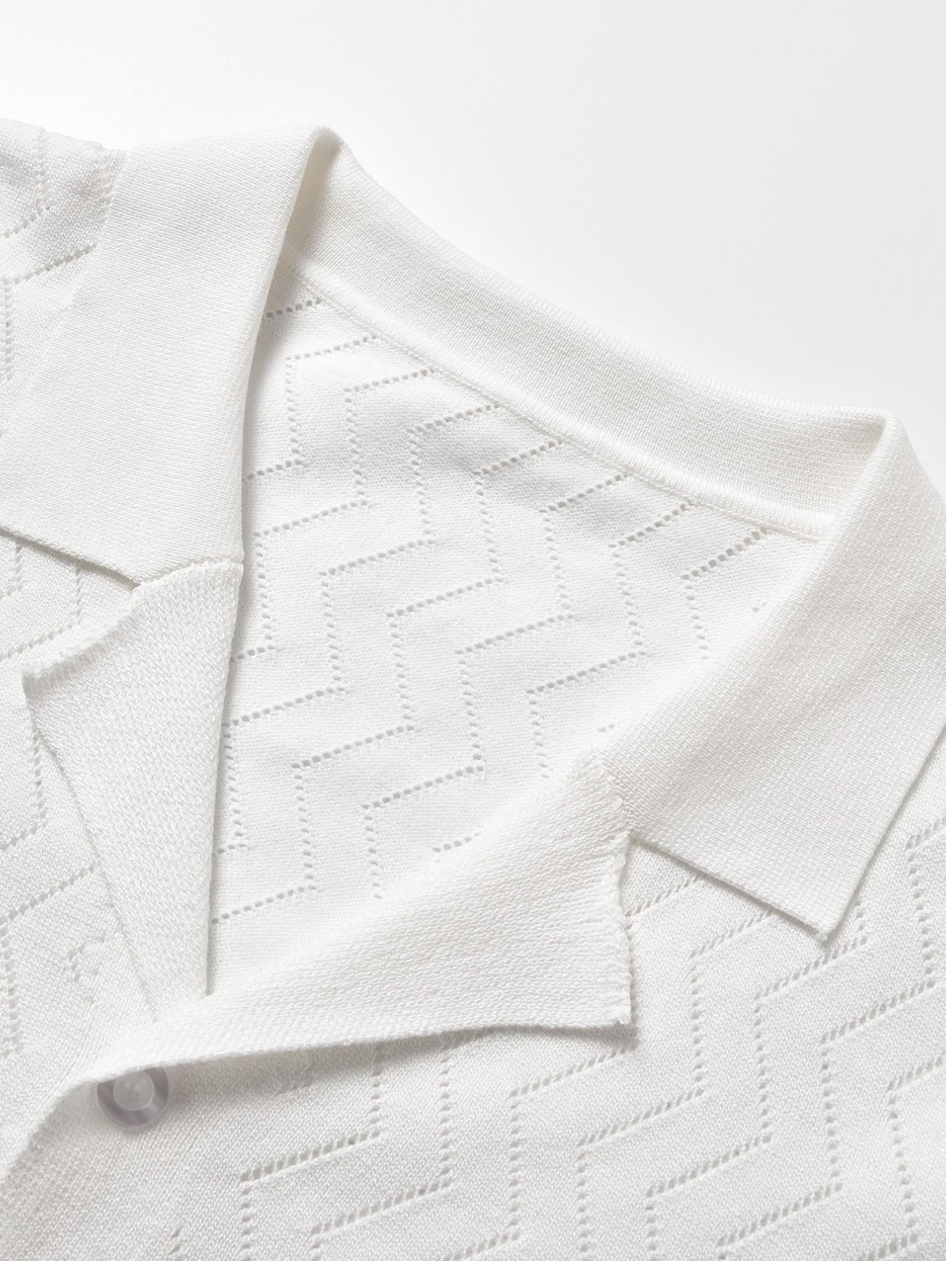 Men's New Spring Summer Casual Knitwear, Solid Color Polo Neck Striped Short Sleeve Sweater, Slim-Fitting Button Closure