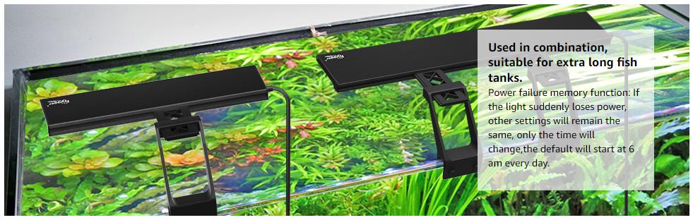 Hygger HG018 Clip On Full Spectrum Aquarium LED Light Day-Night Dual Timer Sunrise-Dusk-Moon Fish Tank Light Adjustable Timer 9 Colors for Planted Tank Hygger HG018 Clip On Full Spectrum Aquarium LED Light Day-Night Dual Timer Sunrise-Dusk-Moon Fish Tank Light Adjustable Timer 9 Colors for Planted Tank