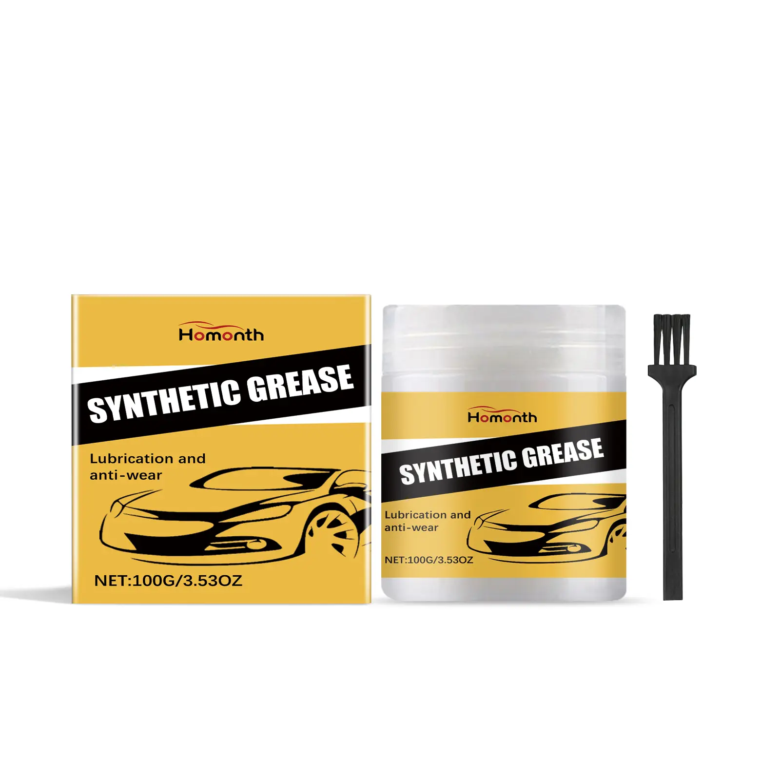 Homonth Automotive Care Grease, Automotive Parts Maintenance Multi-Function Lubrication Axle Clean Grease
