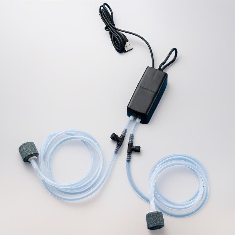 Oxygenation Pump Aerator USB Rechargeable Oxygen Pump Portable Fish Tank Fishkeeping Aquarium Supplies Ultra-Quiet High Airflow Efficient Pump Oxygenation Machine