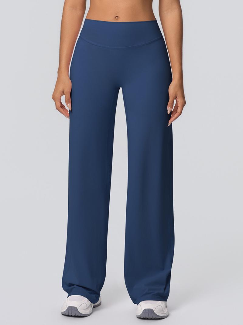 Double-Sided Fleece High-Waisted Loose Breathable Yoga Pants, Wide-Leg Running Fitness Sweatpants, Comfortable Jogger Leggings, Breathable Activewear Bottoms