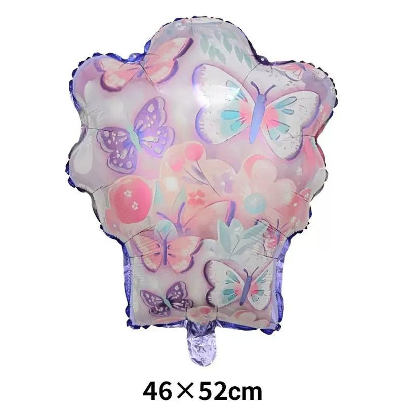 9 Floral Aluminum Foil Balloons for Kids Birthday Party, Outdoor Camping Decor, Wedding Reception, Valentine's Day, Mother's Day, Graduation