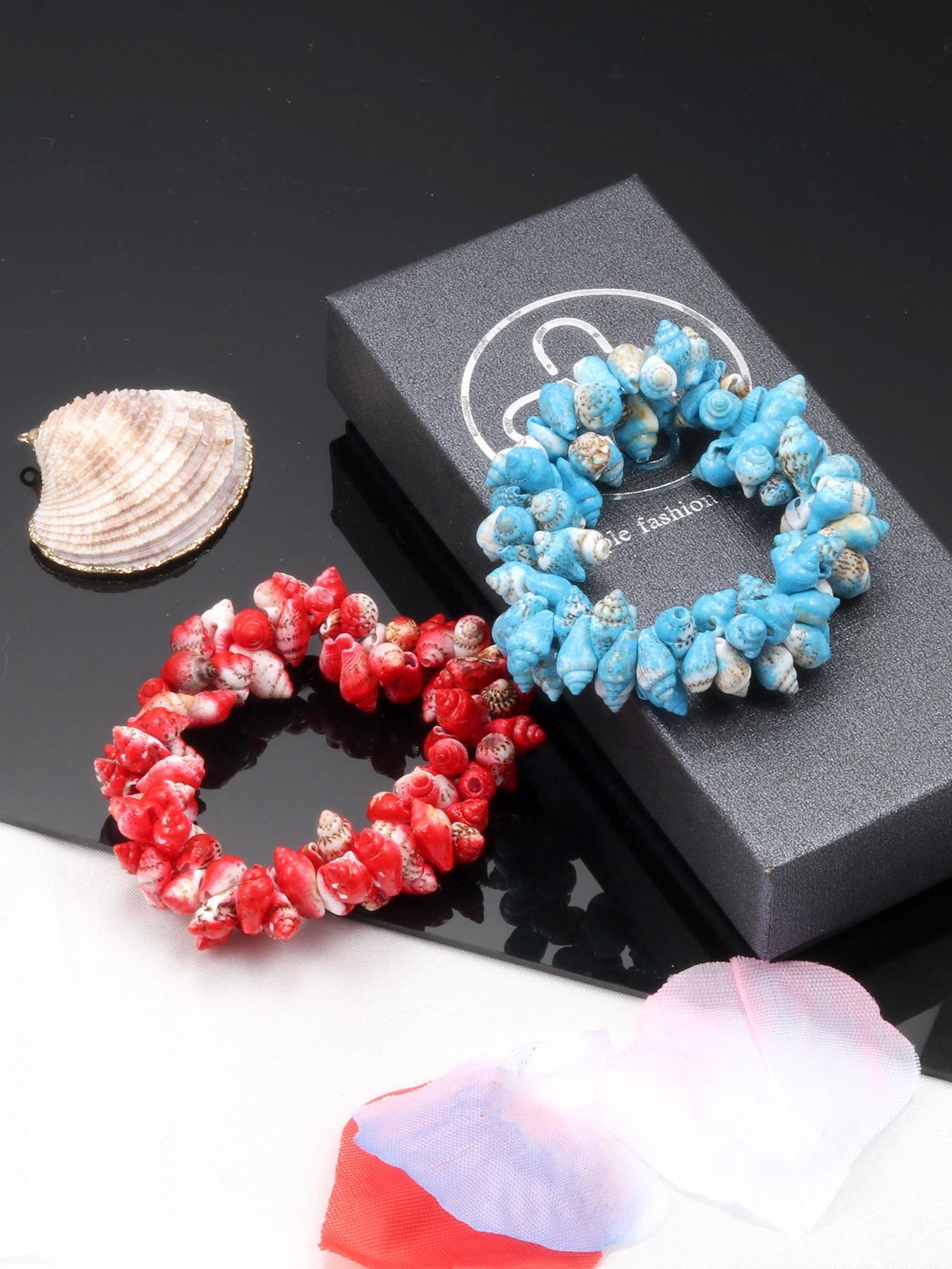 Unisex Freshwater Shell Bracelet, Handmade Fashion Braided Jewelry, Yoga Accessories, Perfect Gift for Friends