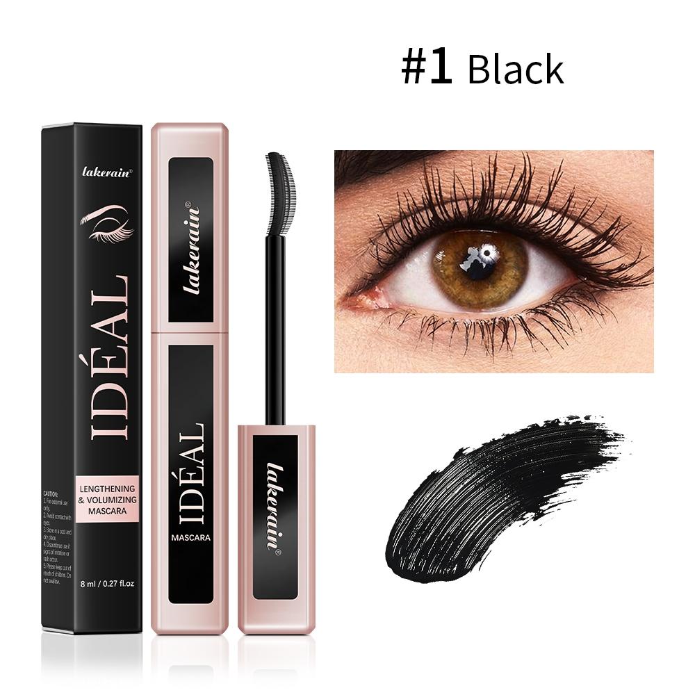 Lengthening Volumizing Mascara, Lightweight Makes Eyelashes Thicker, Enhances, Waterproof Long-Lasting, Black & Brown, Gift for Makeup Lover