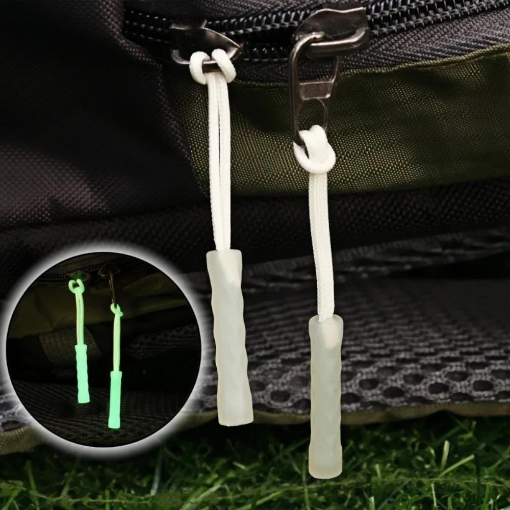 5pcs luminous zipper travel bag zipper clothing bag luminous zipper head outdoor tent backpack replacement luminous zipper tail rope luminous zipper head tail rope