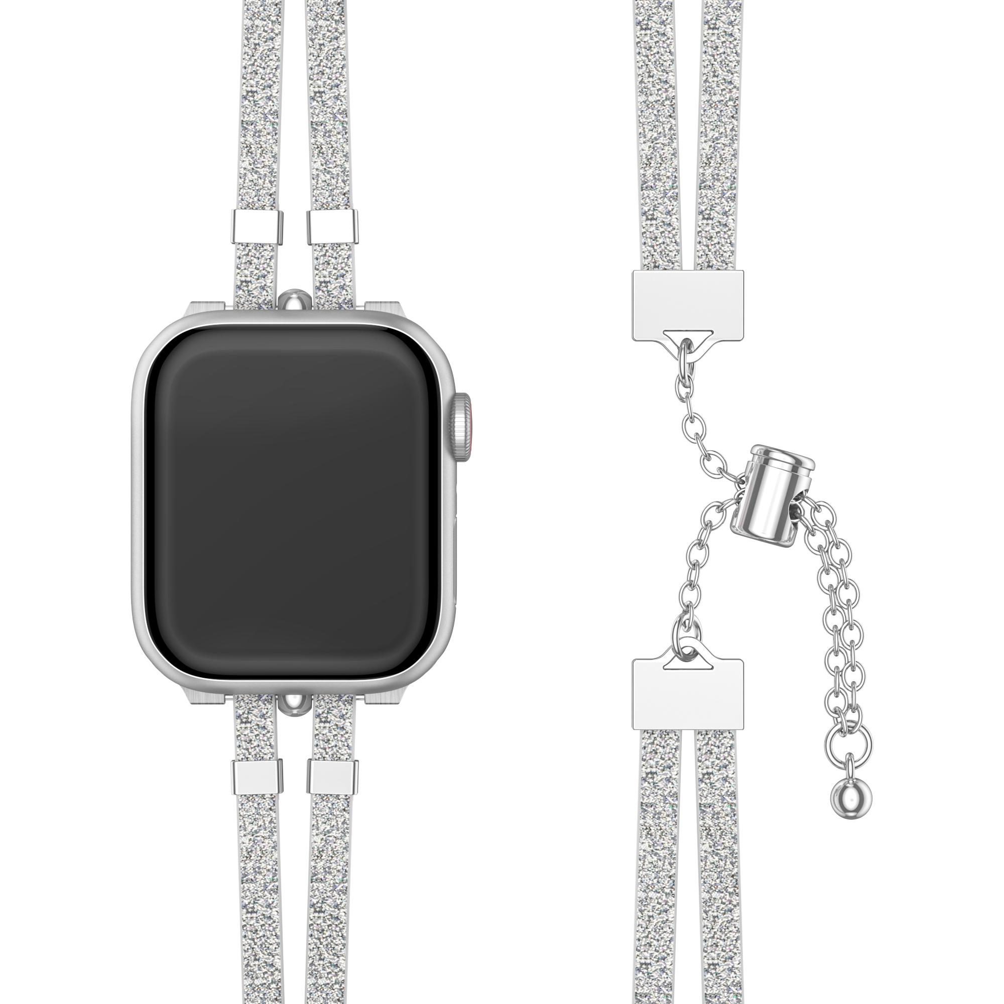 Women's Apple Watch Band Simulated Leather Strap, Lightweight Design, Adjustable Length, Comfortable Fashion Fit, Fits Iwatch Se Series 1-11