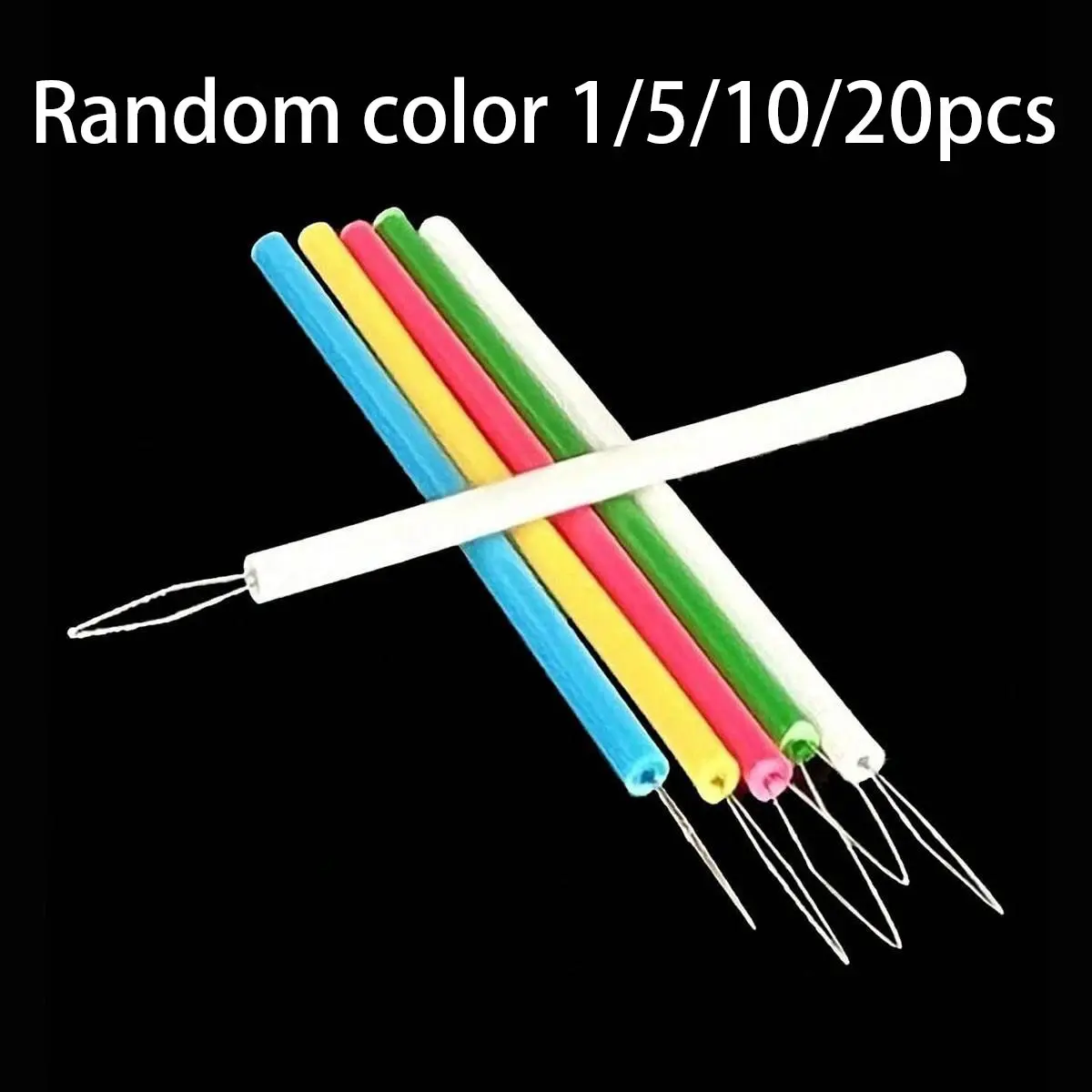 Plastic Threader Set, Easy Sewing Tool Kit, Durable DIY Accessories for Beads and Thin Threads, Perfect for Elderly, Random Colors, Gift Ideas