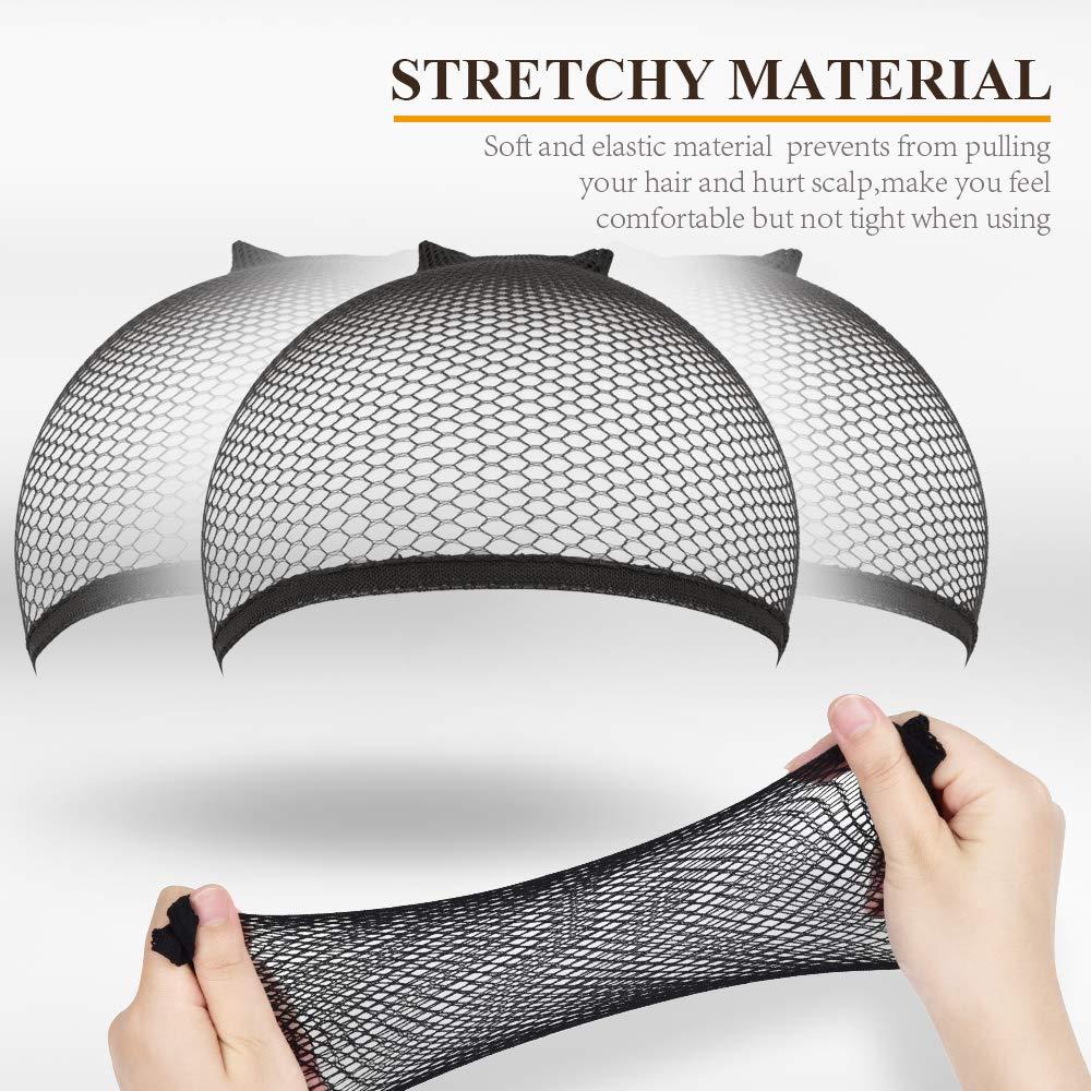 VSIGN Mesh Wig Caps & Fishnet Hair Net for Women, Nylon Weaving Net for Daily or Cosplay
