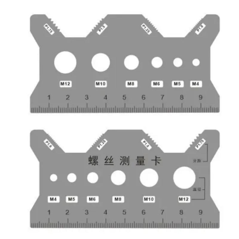 Precision Screw Measurement Tool, Accurate Reliability Accuracy Convenience Screwdriver Gauge for DIY Projects, Essential Hand Tools for Home Repair & Construction