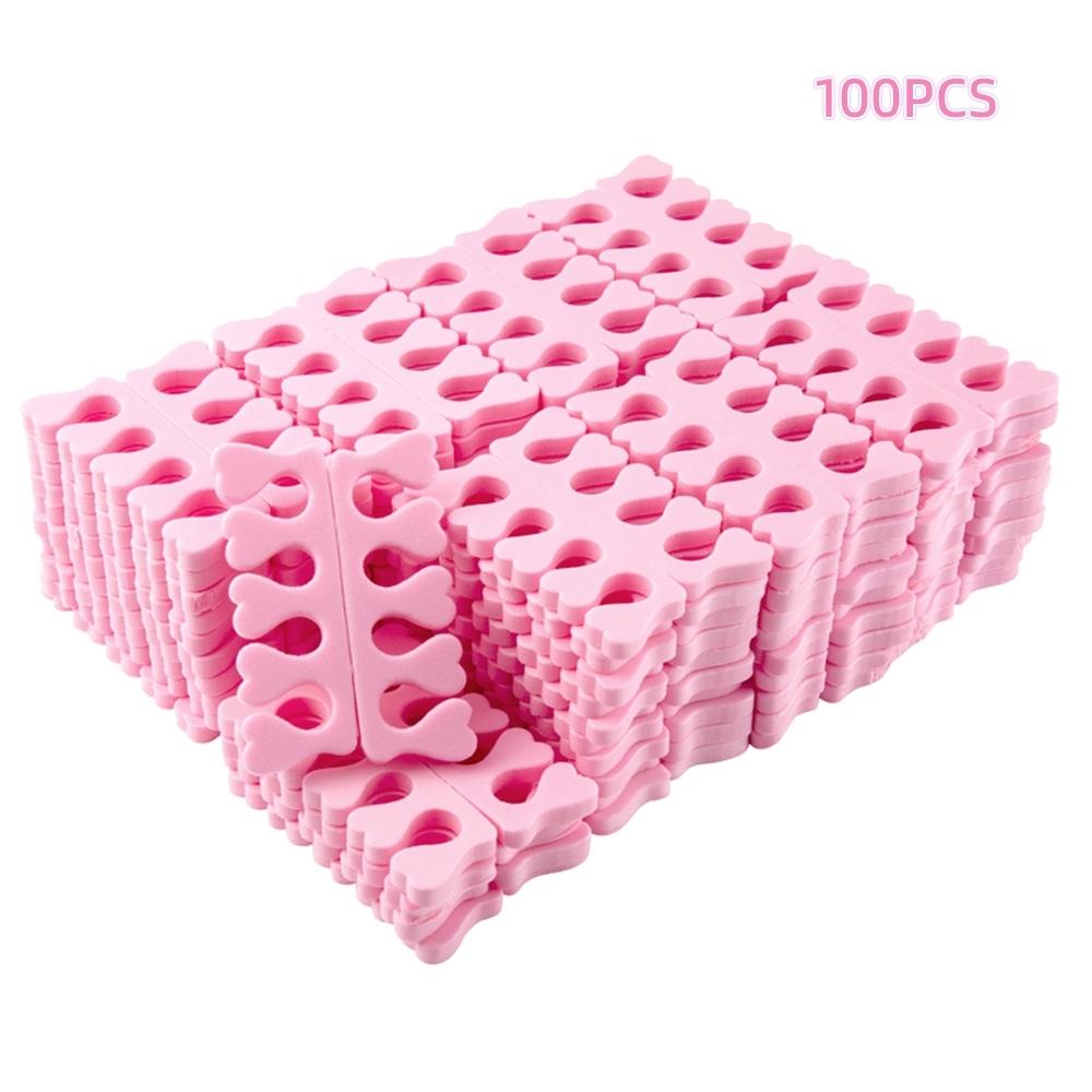 ✨ 10/50/100PCS Pink Soft Foam Finger & Toe Separators | Suitable for Nail Practice & Pedicure Spacers, Ideal for DIY Nail Art and Nail Salons, Nail Art Accessories, Nail Art Tool