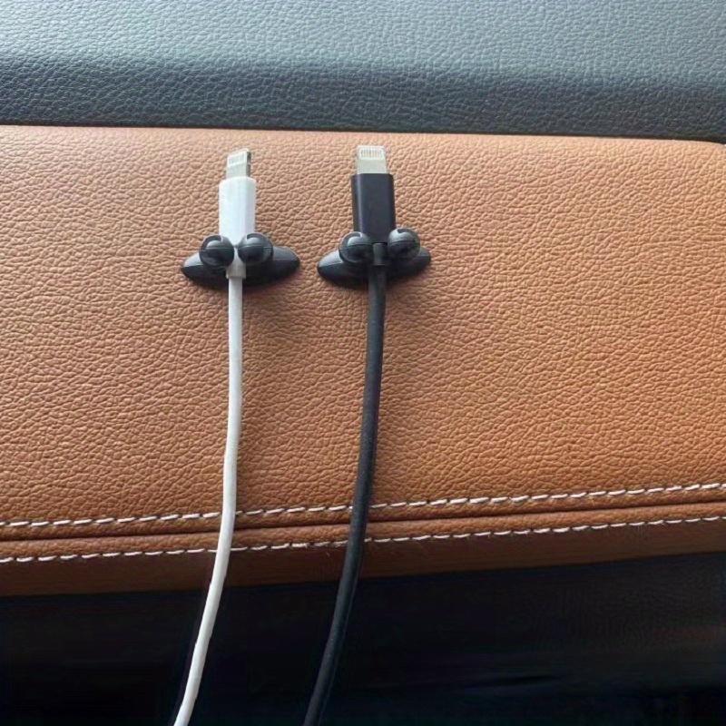 4 Pcs Car Wire Cable Holder Multifunctional Tie Clip Fixer Organizer Car Charger Line Clasp High Quality Headphone Cable Clip