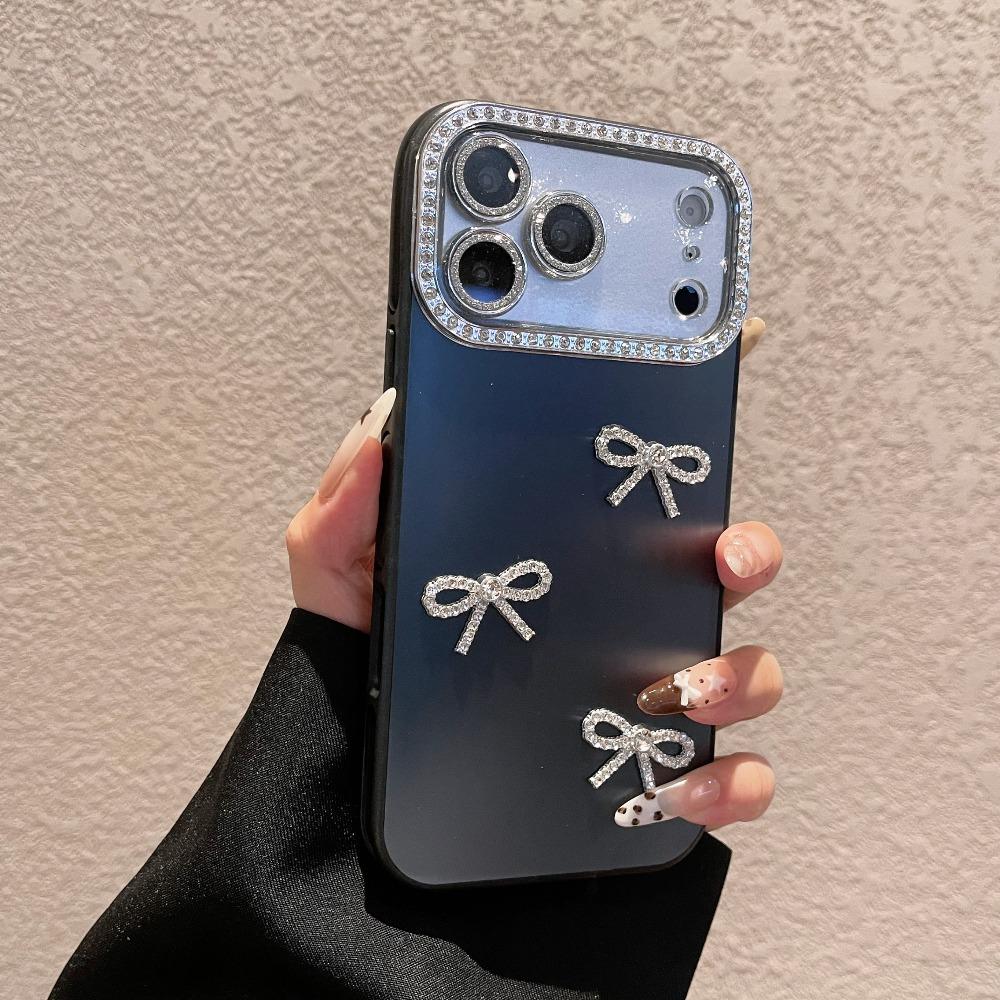 New Limited-Edition Luxury Diamond-Encrusted Large Window Phone Case For iPhone 17 16 15 14 13 Pro Max – Exquisite Butterfly-Inspired Shock-Resistant Protective Case