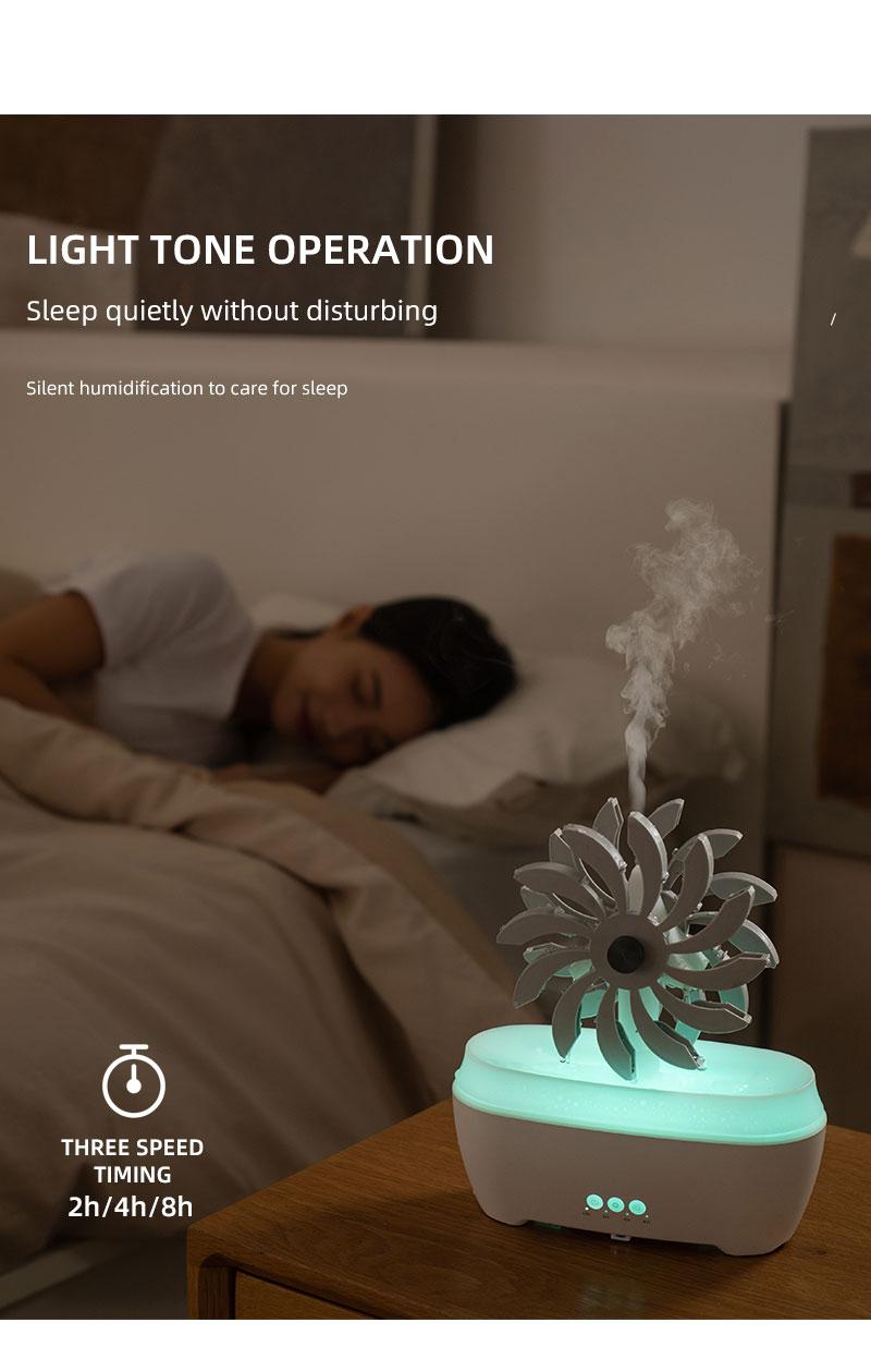 Aromatherapy Machine Desktop Essential Oil Diffuser with Remote Control, Water Drop Humidifier, Large Fog Feature, Three Speed Timing Aromatic