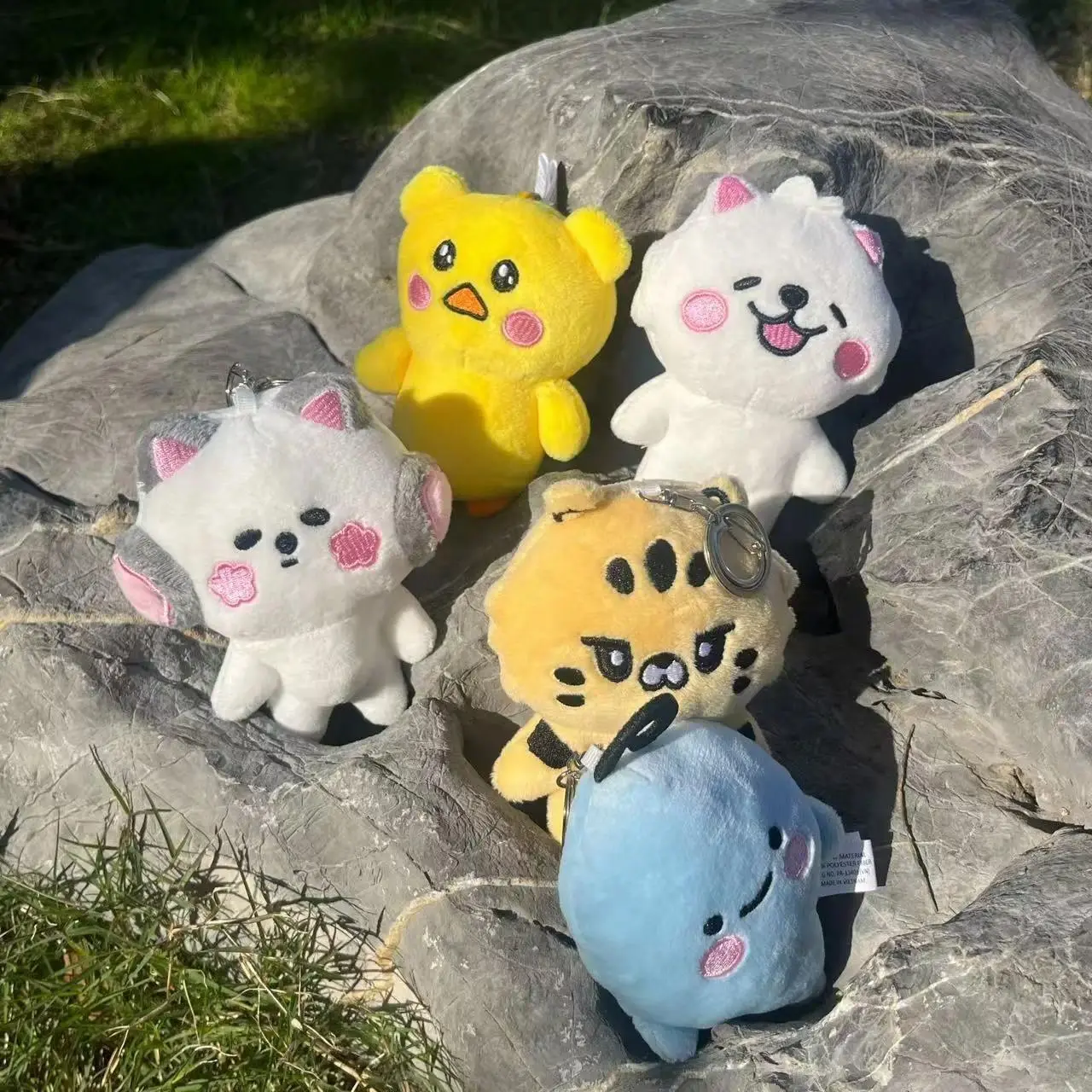 10CM KPOp Less CHAEWON YUNJIN Cartoon Cute Doll Keychains High Quality INS Style Plush Keyrings EUNCHAE Fans Collection