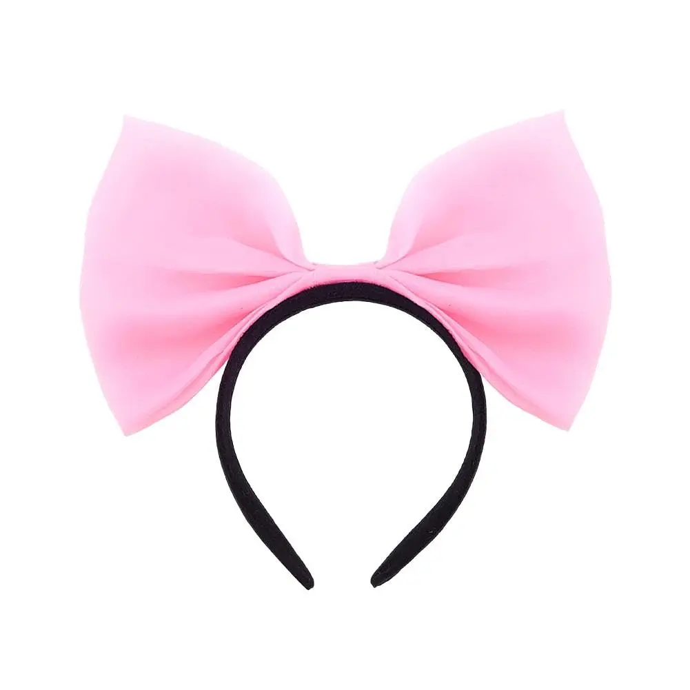 Women's Large Bow Headband - Soft Plastic, Modern Bow Shape, Hoop Design Hair Accessory for Party Wear, Halloween, Christmas, Birthday Gifts (1 Count)
