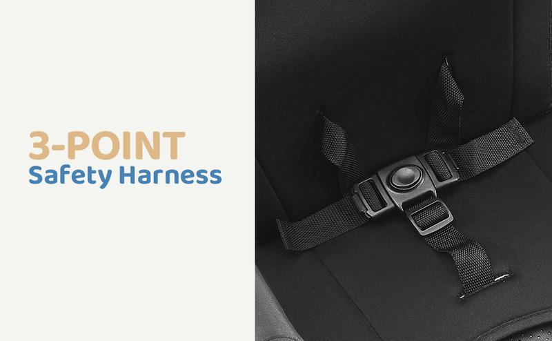 HARPPA | All-Terrain Wagon Stroller for 2 with Canopy, Foldable 2-Seat,Strollers for Babies, Foldable 2-Seat, Wagon for Outdoor & Beach, Adjustable Push & Pull Handle, Footwell & Large Storage, Park & Camping Adventures, Travel System