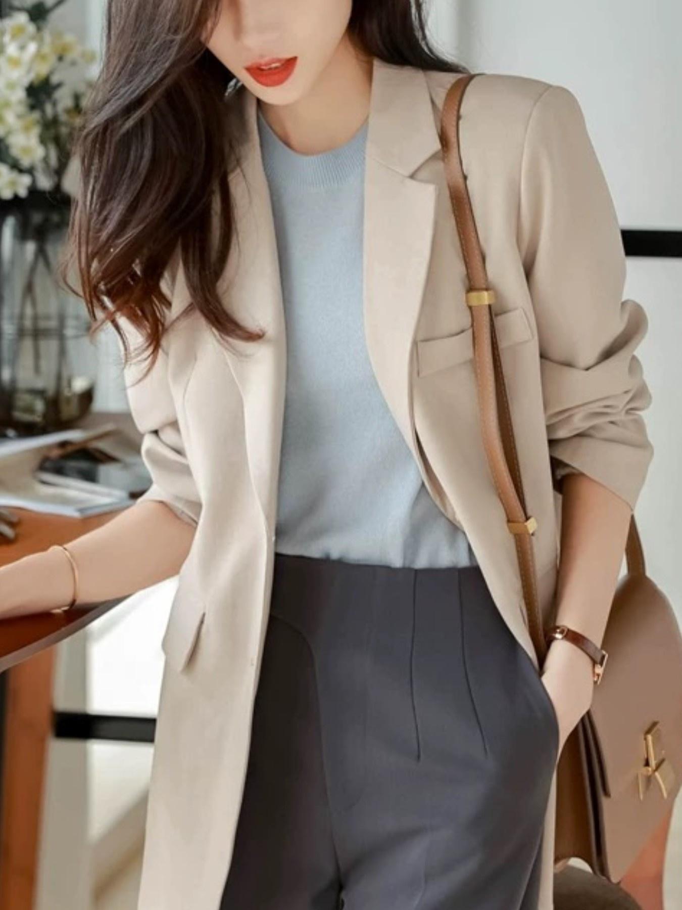 Women's Short Sleeve Bubble Hem Round Neck Top, Spring & Fall New Arrival, Casual Fashion Tee for Women, Comfortable Knitted Design