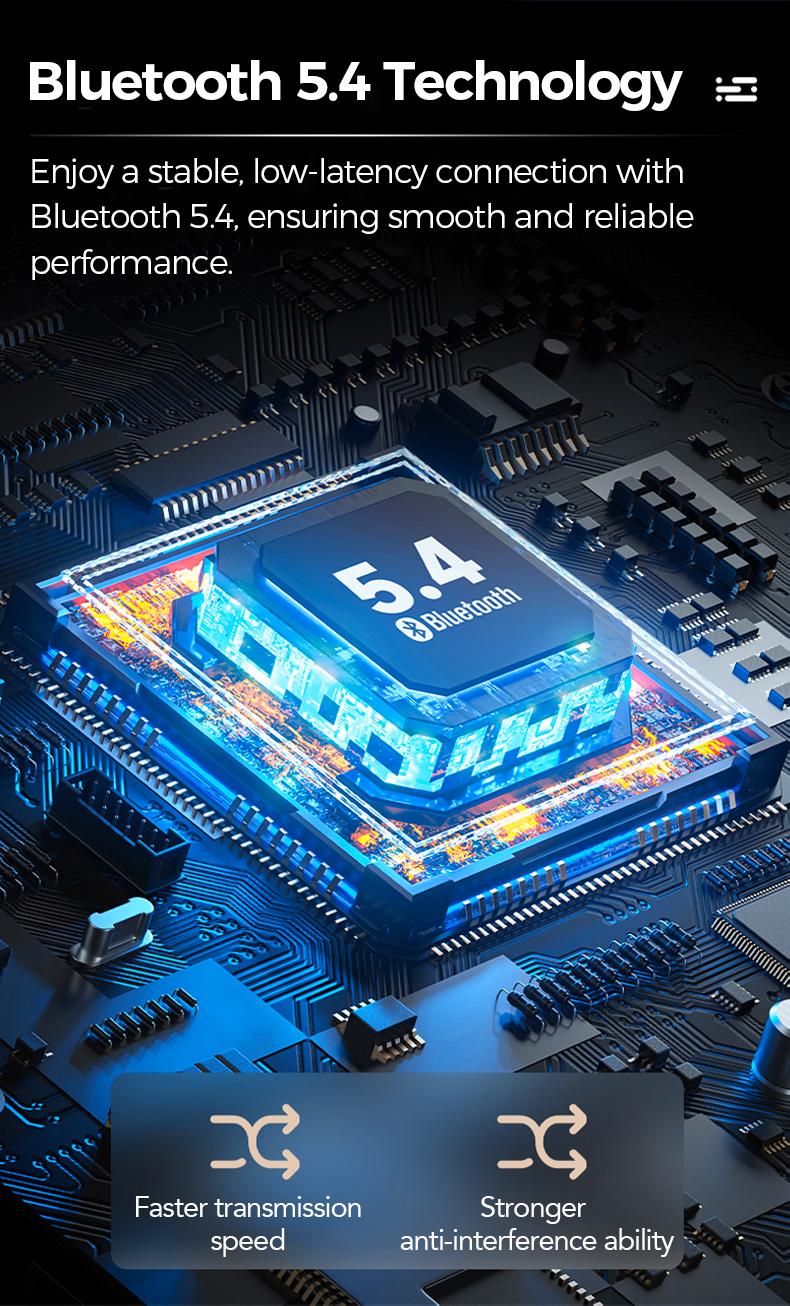 ERAZER XF35 LED Lights Touchscreen with Multifunctional Touch Screen ,High-quality Sound  Earbuds ,Stereo Sounds Headphones,30H Playtime Earphones Long Battery Life,For Gym Running Workout