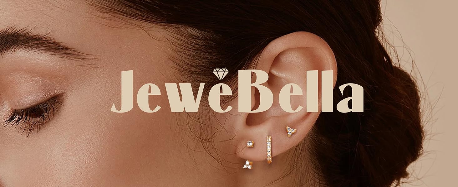 3 Pairs Sterling Silver Stud Hoop Earrings Set for Women 14K Gold Plated Earrings Stacks Dainty Small Stud Hoop Earrings Sets for Multiple Piercings