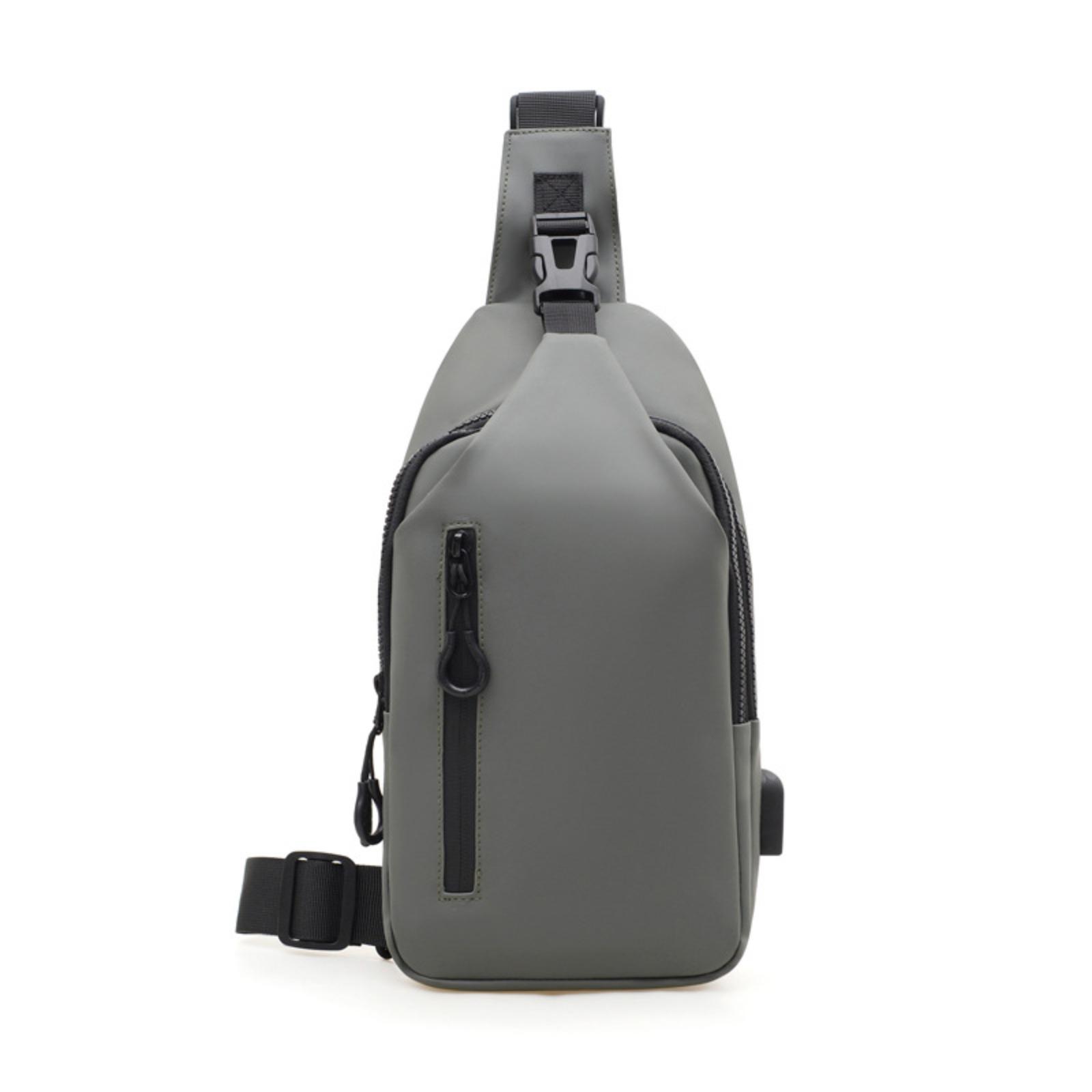 2026 New Minimalist Casual Sling Bag for Men, Fashion PU Leather Chest Bag, Lightweight Waterproof Crossbody Shoulder Bag, Trendy Durable Design Perfect for Daily Commute, Travel, Shopping, Outdoor Activities & Everyday Street Style,summervibes