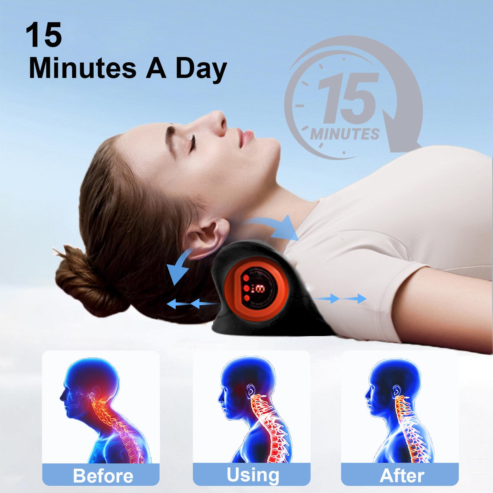 Electric Neck & Shoulder Massager with Heat & Vibration, Neck Shoulder  Relaxer, Rechargeable Deep Tissue Massage Pillow, 3 Vibration/massage  Modes, Portable, USB Rechargeable Massagers - TikTok Shop