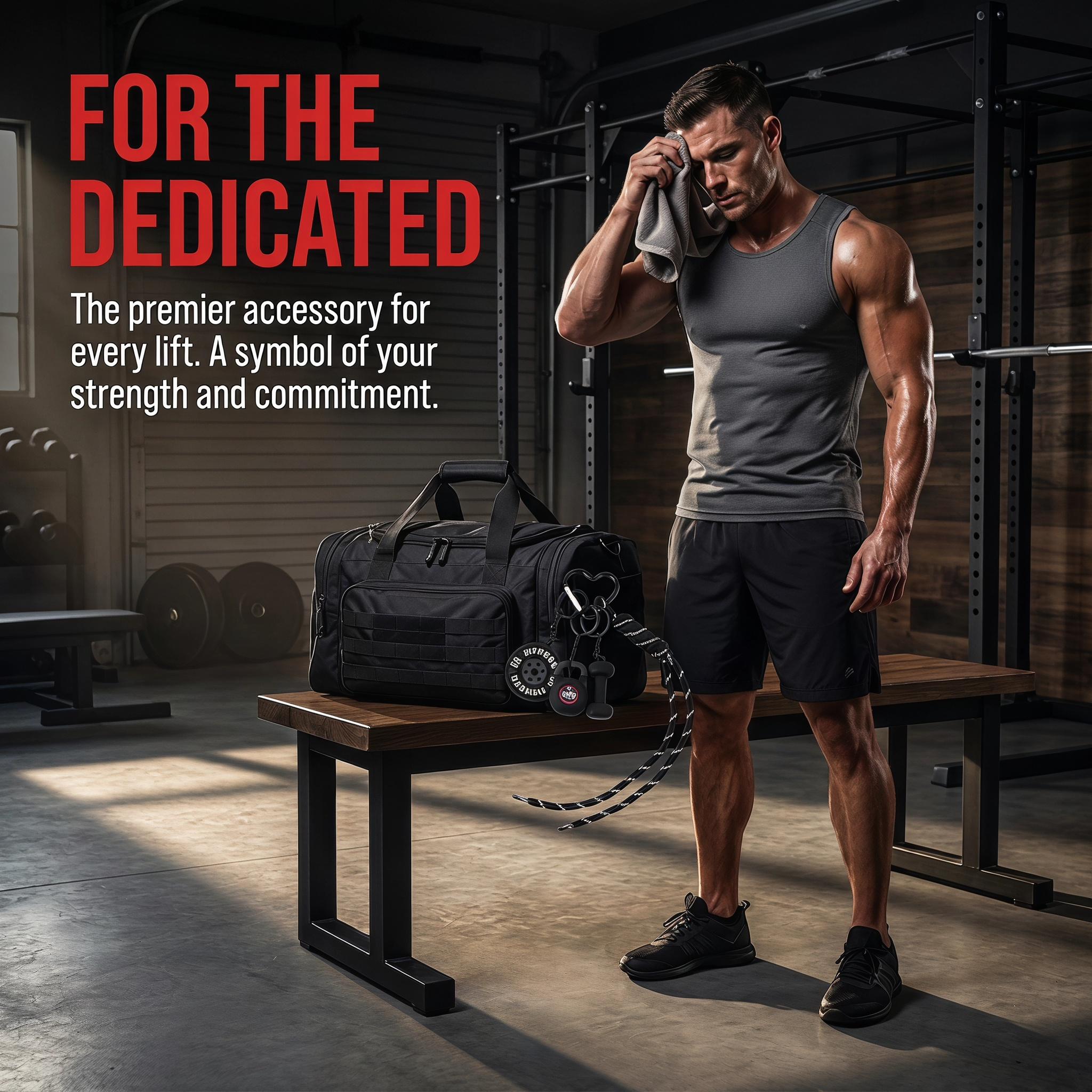 Unisex Workout Equipment Keychain - Gym Dumbbell Barbell Kettlebell Design, Heart Carabiner with Multiple Key Rings, Portable Wristlet, Fitness Accessory for Gym/Backpacks, Stylish Functional Gift for Enthusiasts-YY0, Weight Plate Pendants