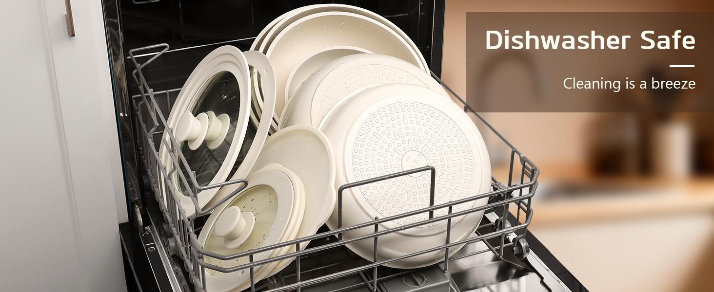 GiPP Pots and Pans Set Non Stick, Nonstick Detachable Handle, Healthy Non Toxic PFAS PFOA & PTFE Free, Dishwasher &Oven Safe, Induction Pot and Pan