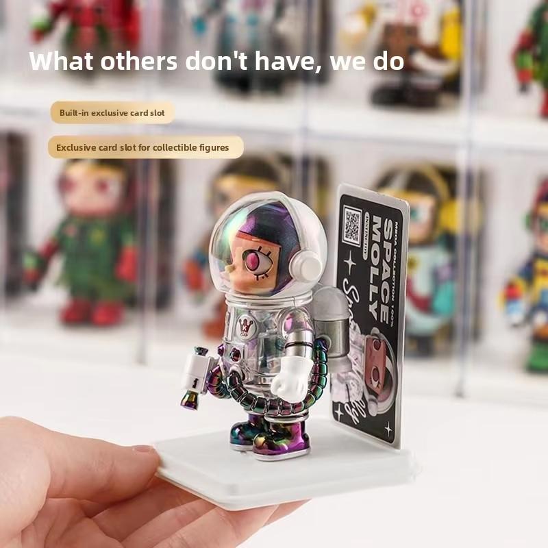 4/6-piece figure storage display stand, toy display box, stackable storage box, collectibles, mini statue durable display cabinet, Thanksgiving, birthday, Christmas, New Year gifts, Display Stand Set