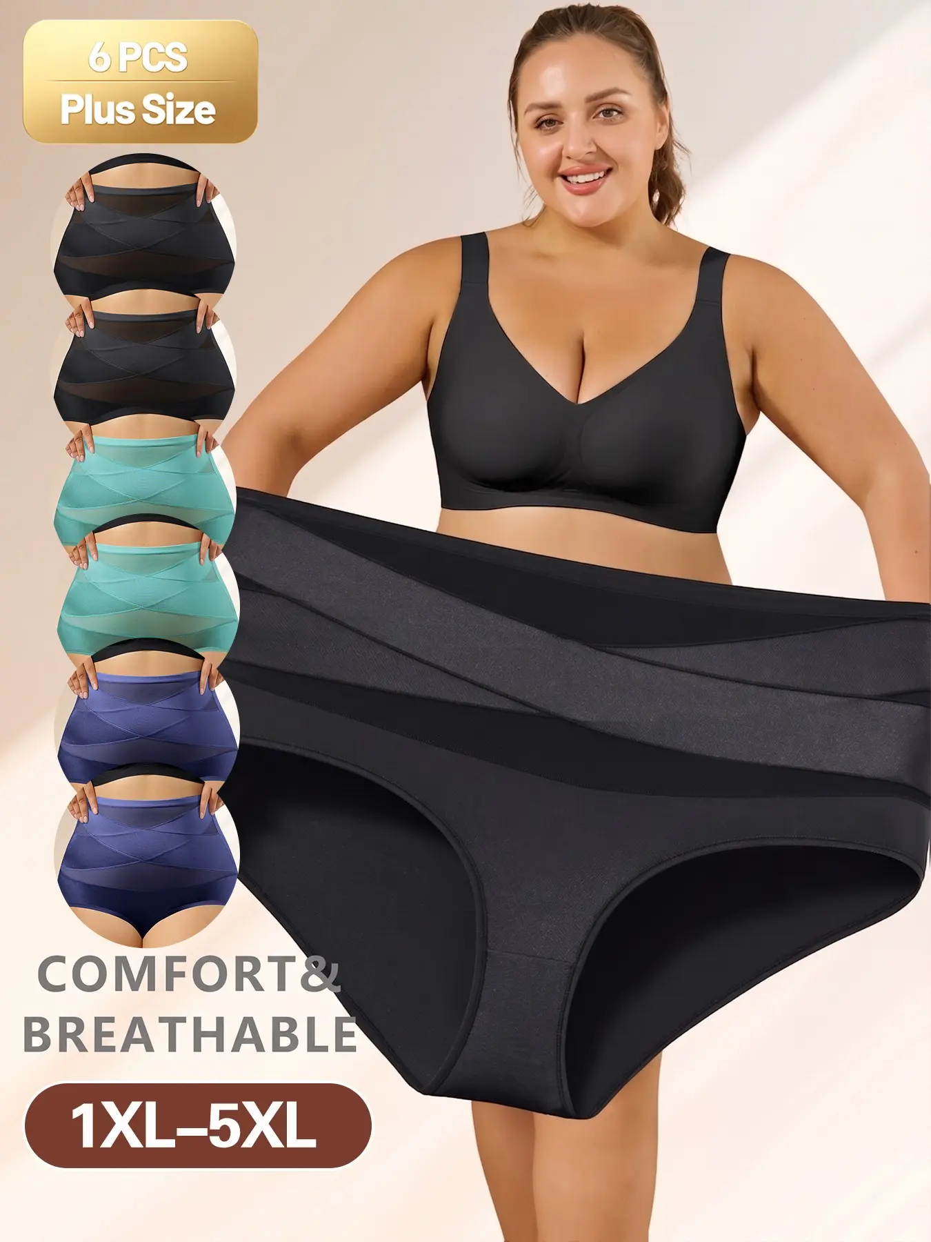 2 black + 2 dark blue + 2 deep green