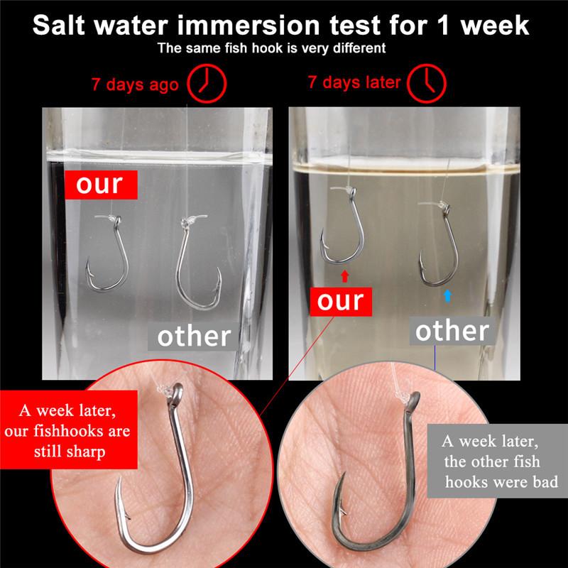 FTK Ise-ni Fishing Hooks, 100pcs box, flattened shank, barbless, for carp fishing, black