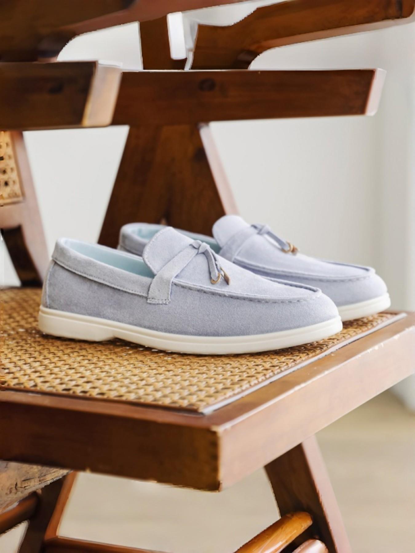 Men's British Style Soft Leather Casual Shoes, Business & Daily Wear, Hand-Stitched Design, Comfortable Footwear for Men