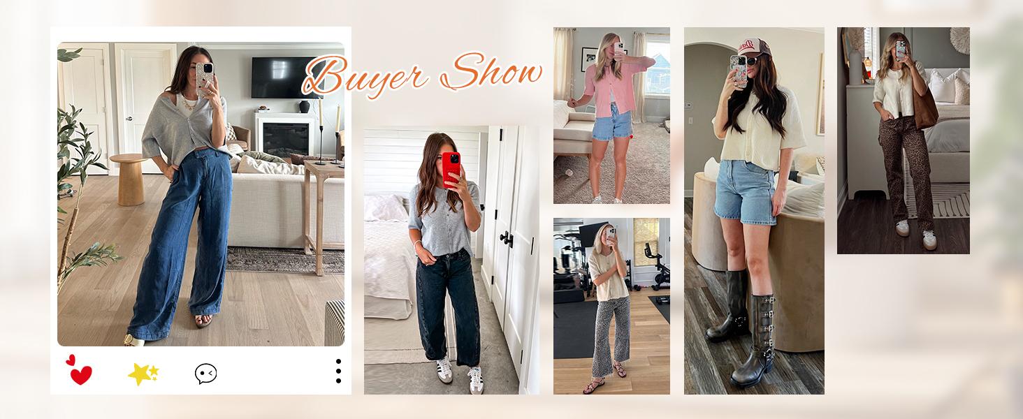 Tanming Women's Short Sleeve Cardigan Sweaters Crew Neck Button Down Soft Ribbed Knitting Tops Lightweight Breathable Summer Layering Cover Up Knitwear Top Flattering Fit for Casual Office Work Travel Springfresh Womenswear #SpringStatements