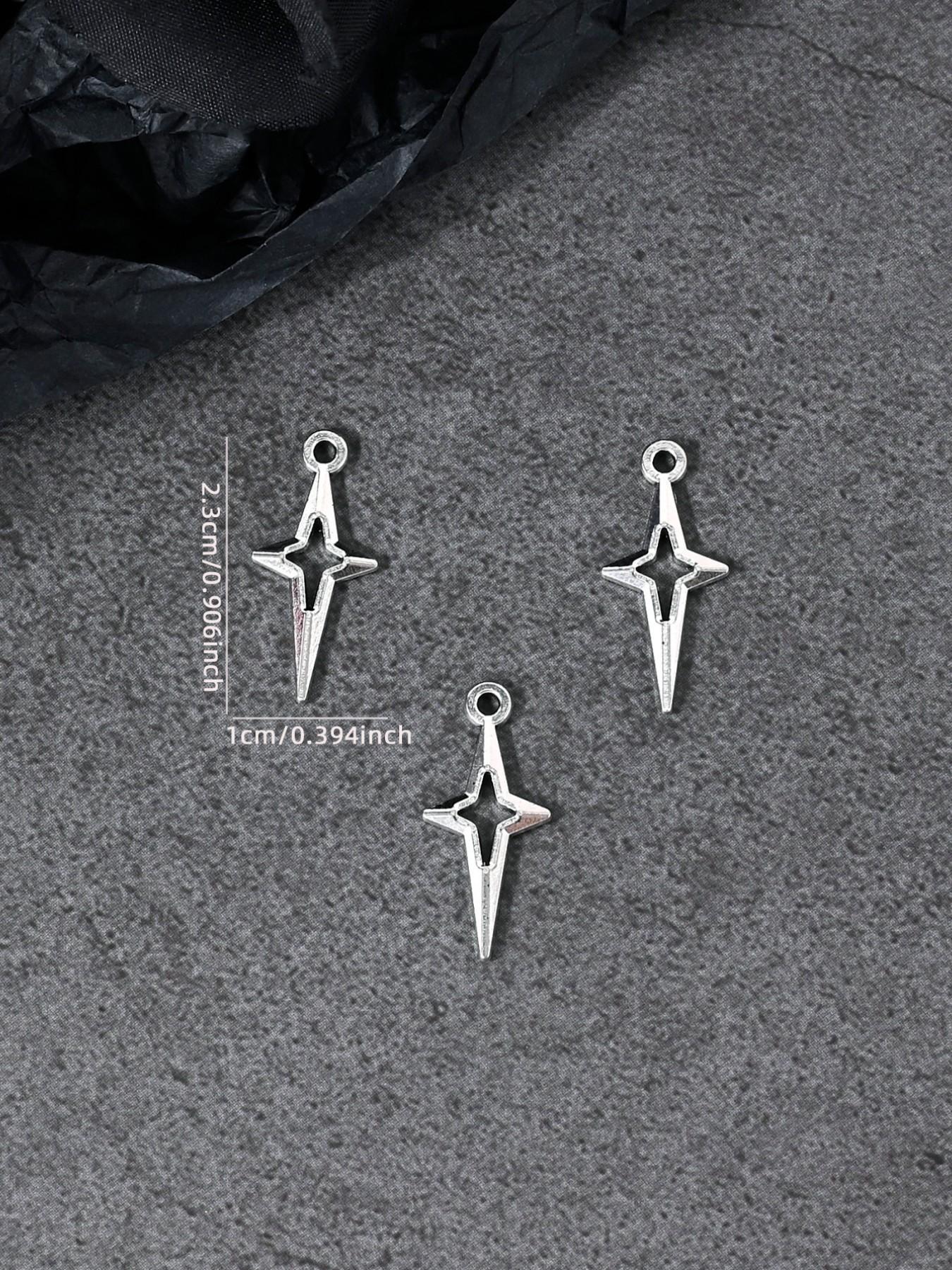 10 Gothic Punk Skull Spider Cross Butterfly Charms, DIY Jewelry Making, Earrings Necklaces Bracelets Keychains, Halloween Accessories