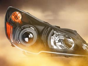Nilight 2010 2011 2012 2013 2014 Subaru Legacy/Outback Headlight Assembly Black Housing Amber Reflector