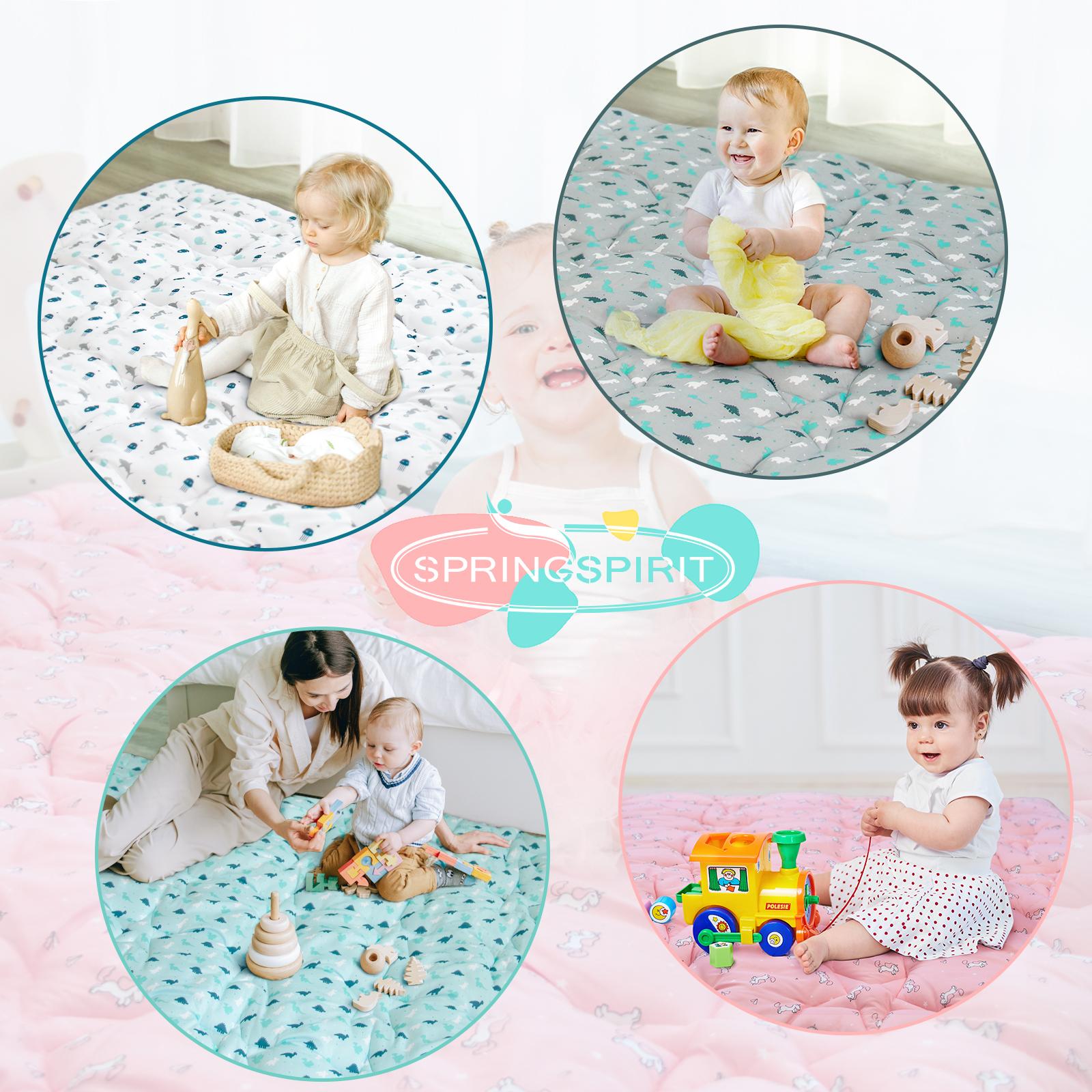 SpringSpirit Soft Padded Baby Play Mat Playpen Mat - Thicker Non-slip Large Kids Christmas Gifts Floor Crawling Tummy Time Foldable Portable Lightweight Indoor Outdoor Activity Mat, Grey Dinosaur, Outdoorfun #TiktokShopSpringGlowUp SpringSpirit Soft Padded Baby Play Mat Playpen Mat - Thicker Non-slip Large Kids Christmas Gifts Floor Crawling Tummy Time Foldable Portable Lightweight Indoor Outdoor Activity Mat, Grey Dinosaur, Outdoorfun #TiktokShopSpringGlowUp