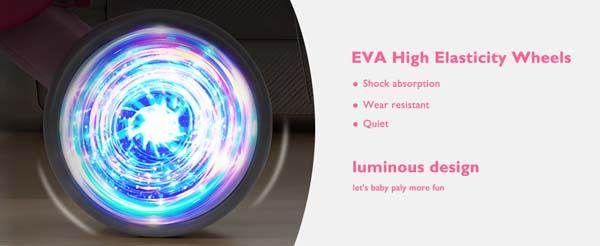 【Singing Bike】Colorful Lighting Baby Balance Bike for 1 Year Old Girls, Toddler Toys for 1 Year Old Girls Gifts, First Bike with Music and Soft Seat, 12-24 Month Toddler Balance Bike, First Birthday Gifts