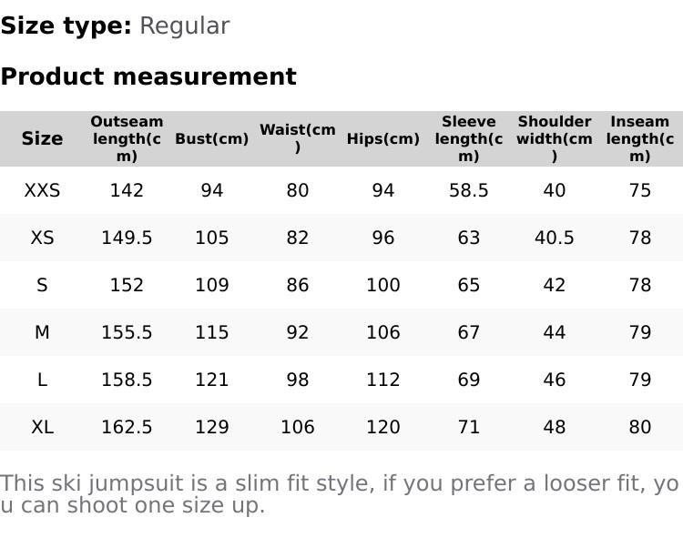 YEEFINE Women's Ski Suit One Piece Snowsuits Insulated Waterproof Windproof Slim Winter Outdoor Onesies Ski Jumpsuit