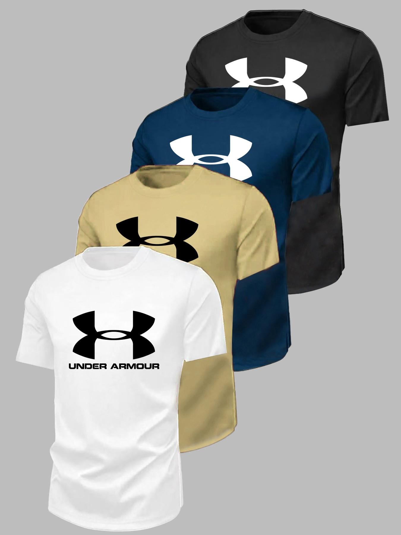 Men's Short Sleeve T-Shirt, Quick-Dry Breathable Sports Top, Loose Fit Round Neck Training Shirt, Summer Workout Running Basketball Gear