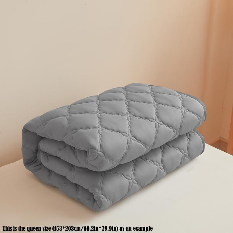 Waterproof Quilted Mattress Cover, 1 Count Soft Comfortable Breathable Mattress Protector, Bedding Supplies for Bedroom, Guest Room, Apartment, School, Home, Hotel