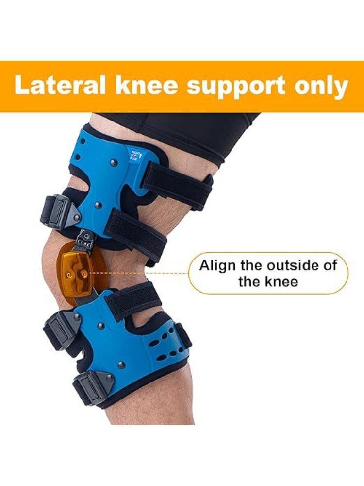 Functional Hinged Knee Support Brace, Adjustable Knee Stabilizer with Compression Wrap, Knee Unloader for Knee Instability, Swelling, Post-Injury Recovery, for Athletes & Seniors