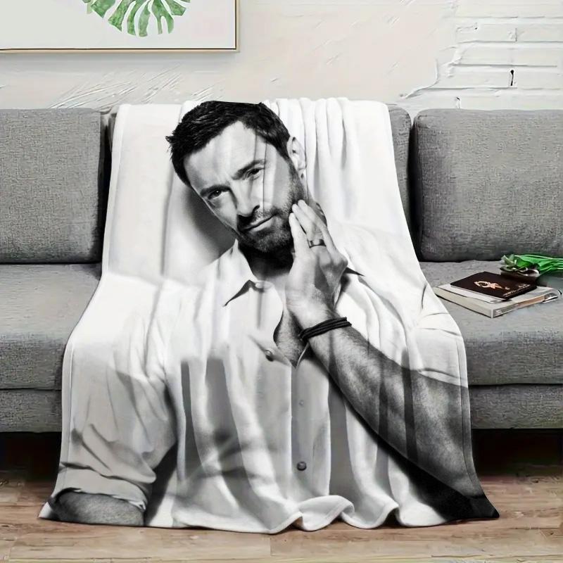 Theo James Theme Pattern Soft and comfortable home blankets, small throw blankets, nap blankets, perfect Christmas gifts for friends and besties. Super soft heat-pressed blankets. P251223099