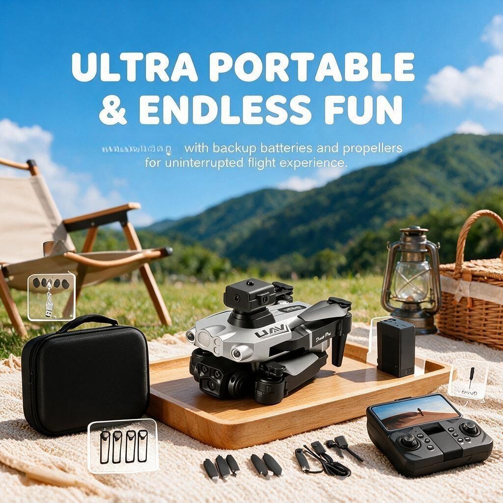 LU200 Silver RC Mini Quadcopter Toy, RC Flying Drone with Complete Supporting Accessories for Outdoor Leisure Activities