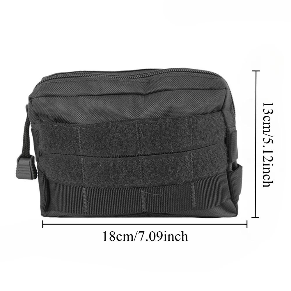 Tactical Nylon EDC Pouch: Multi-Function Durable Outdoor Hiking Gear Organizer, Quick-Release Vest & Waist Bag, Survival Equipment Carry System for Outdoor, Students, and Everyday Use.