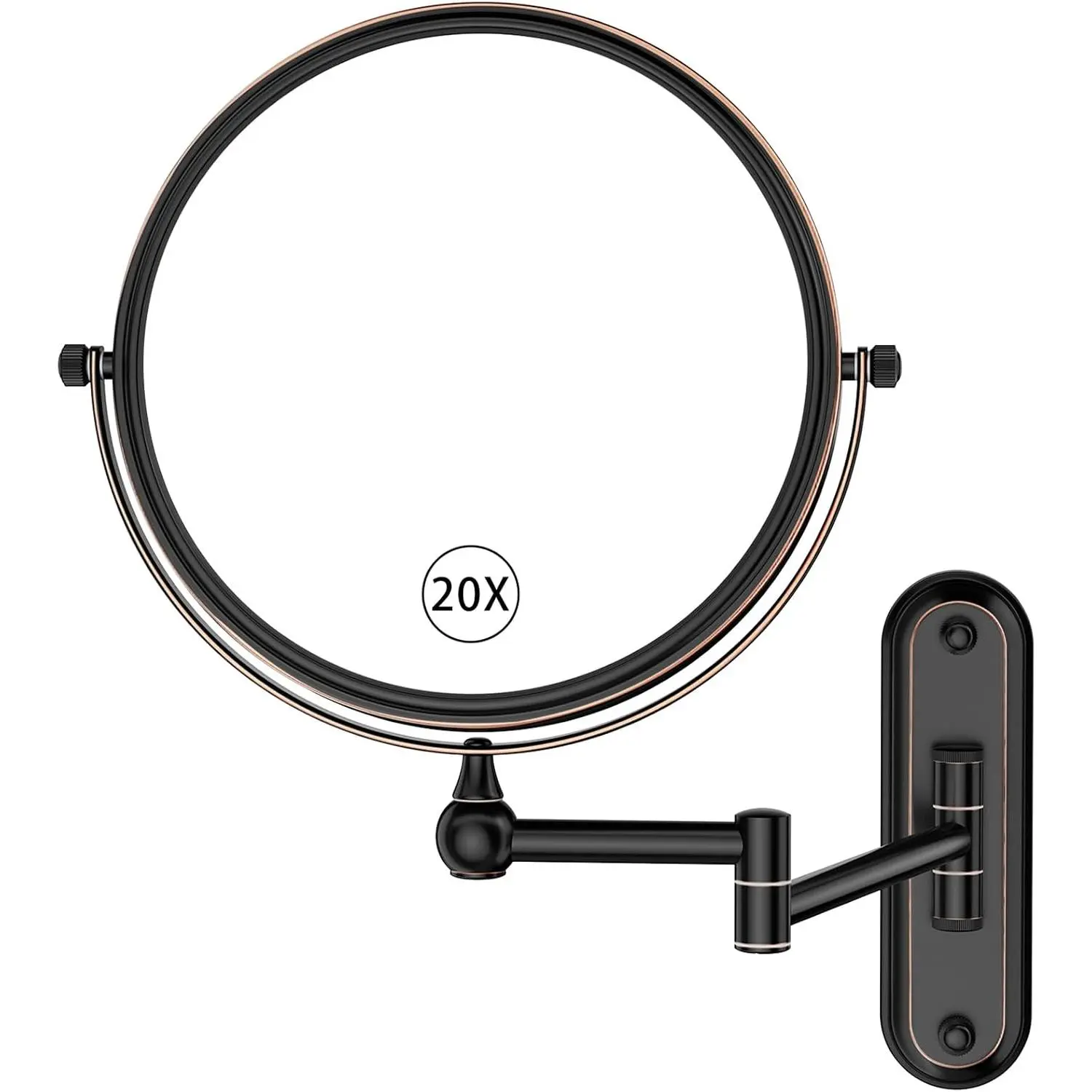 Wall Mounted Makeup Mirror,Dual Magnifying Mirror,Extended Bathroom Mirror