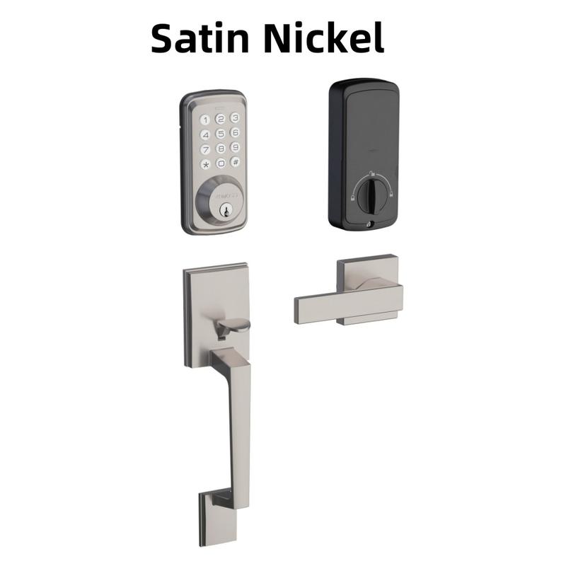 Door Lock With doorknob-Keypad Electronic Deadbolt Lock With Handle, Auto Lock, Back Lit keyboard, Customizable Codes,For Secure Home Access,Easy Installation